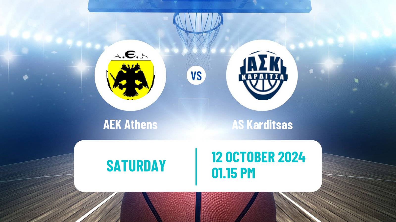 Basketball Greek Basket League A1 AEK Athens - Karditsas