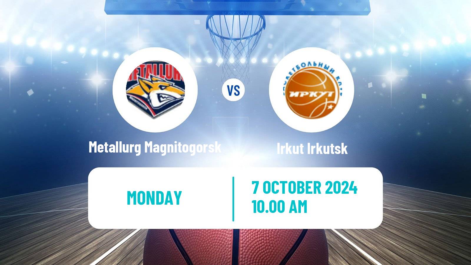 Basketball Russian Super League Basketball Metallurg Magnitogorsk - Irkut Irkutsk