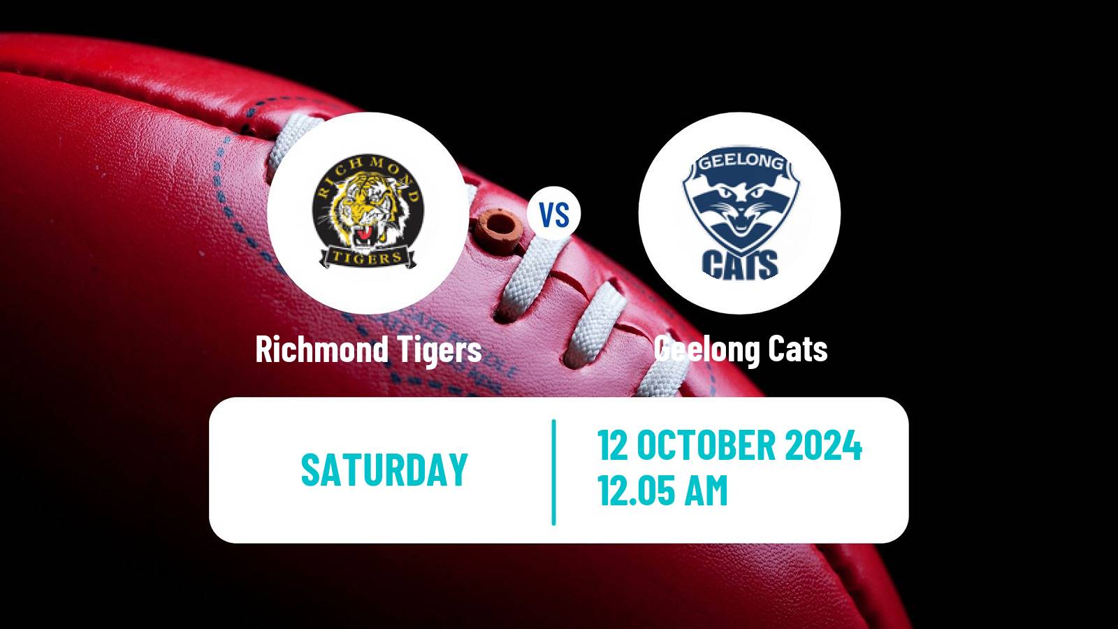 Aussie rules AFL Women Richmond Tigers - Geelong Cats