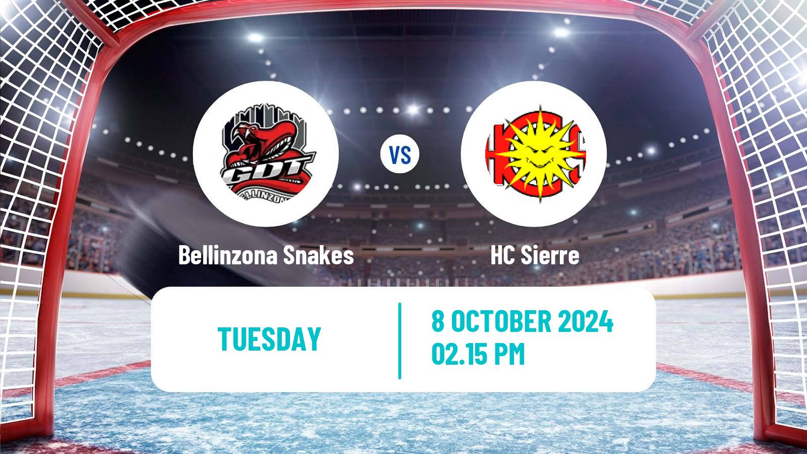 Hockey Swiss League Hockey Bellinzona Snakes - Sierre