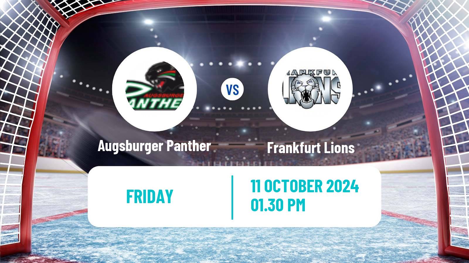 Hockey German Ice Hockey League Augsburger Panther - Frankfurt Lions