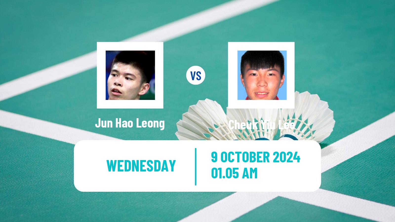 Badminton BWF World Tour Arctic Open Men Jun Hao Leong - Cheuk Yiu Lee