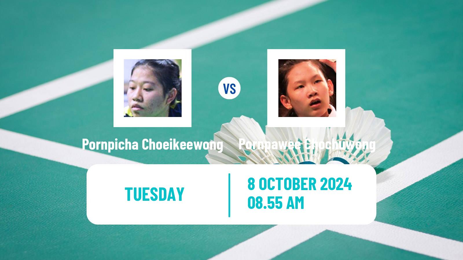 Badminton BWF World Tour Arctic Open Women Pornpicha Choeikeewong - Pornpawee Chochuwong