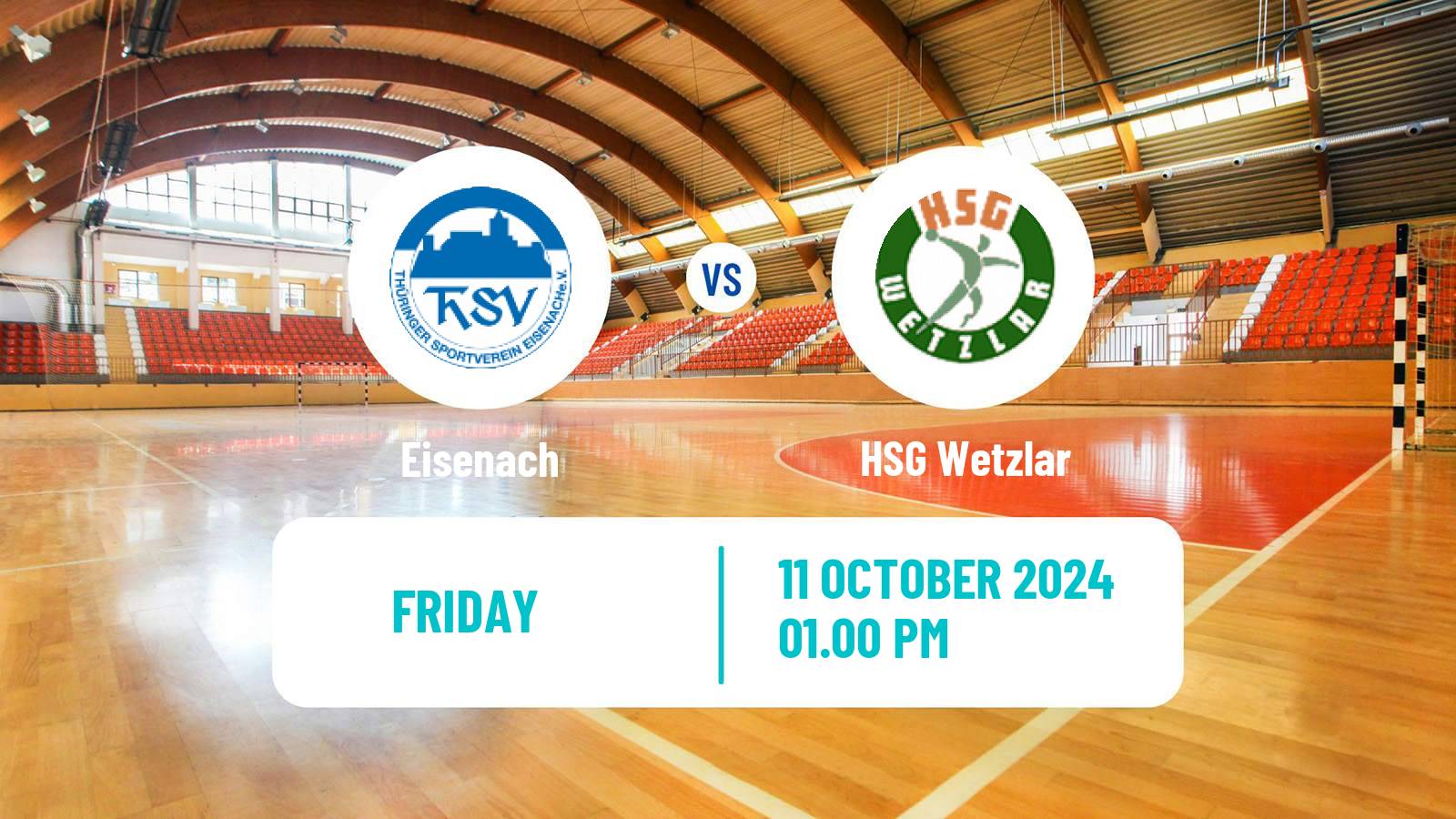 Handball German Bundesliga Handball Eisenach - HSG Wetzlar