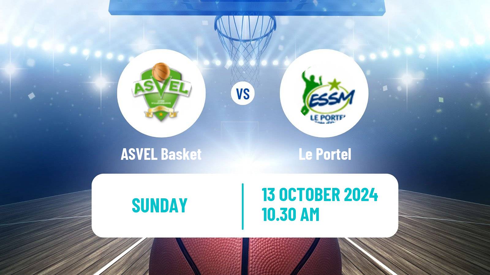 Basketball French LNB ASVEL Basket - Le Portel