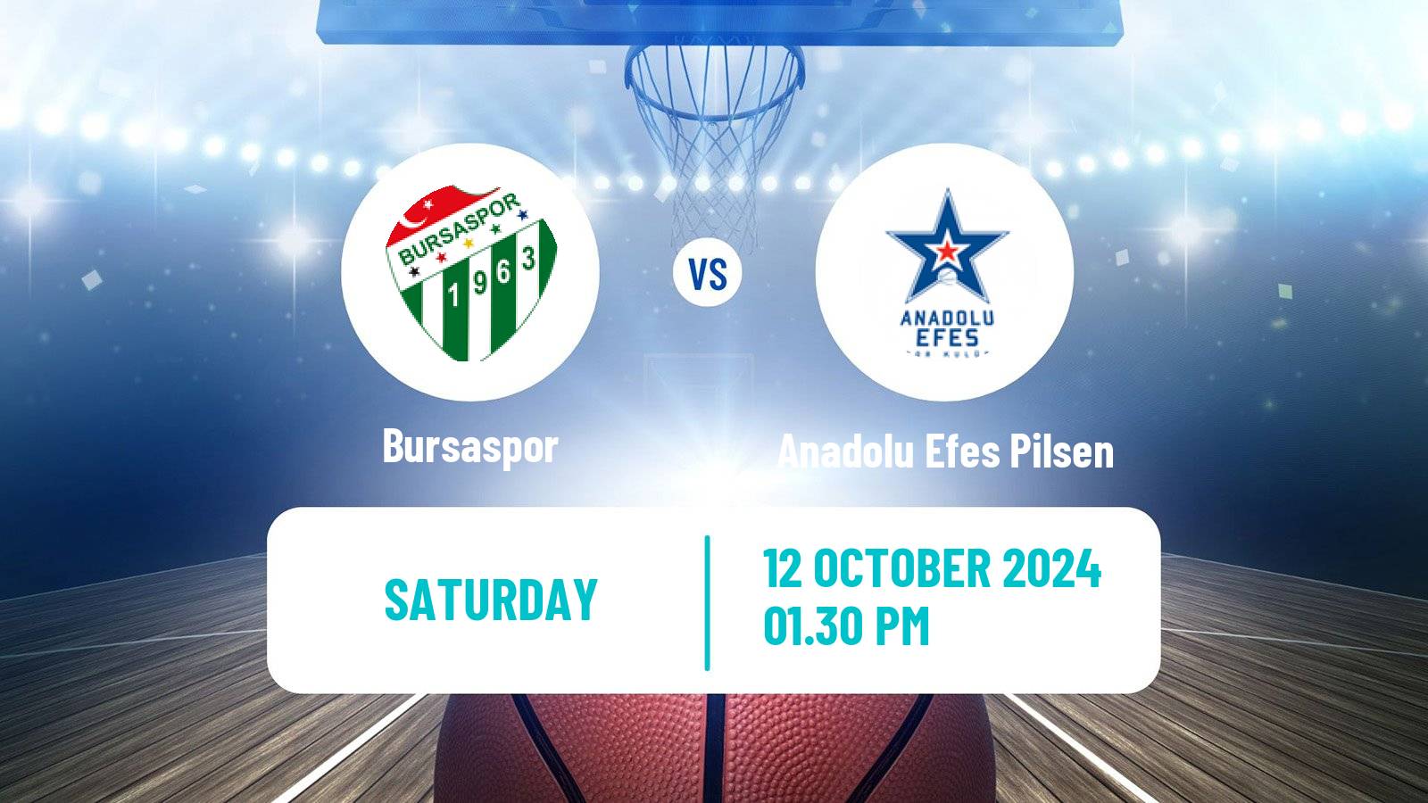 Basketball Turkish Basketball Super Ligi Bursaspor - Anadolu Efes Pilsen