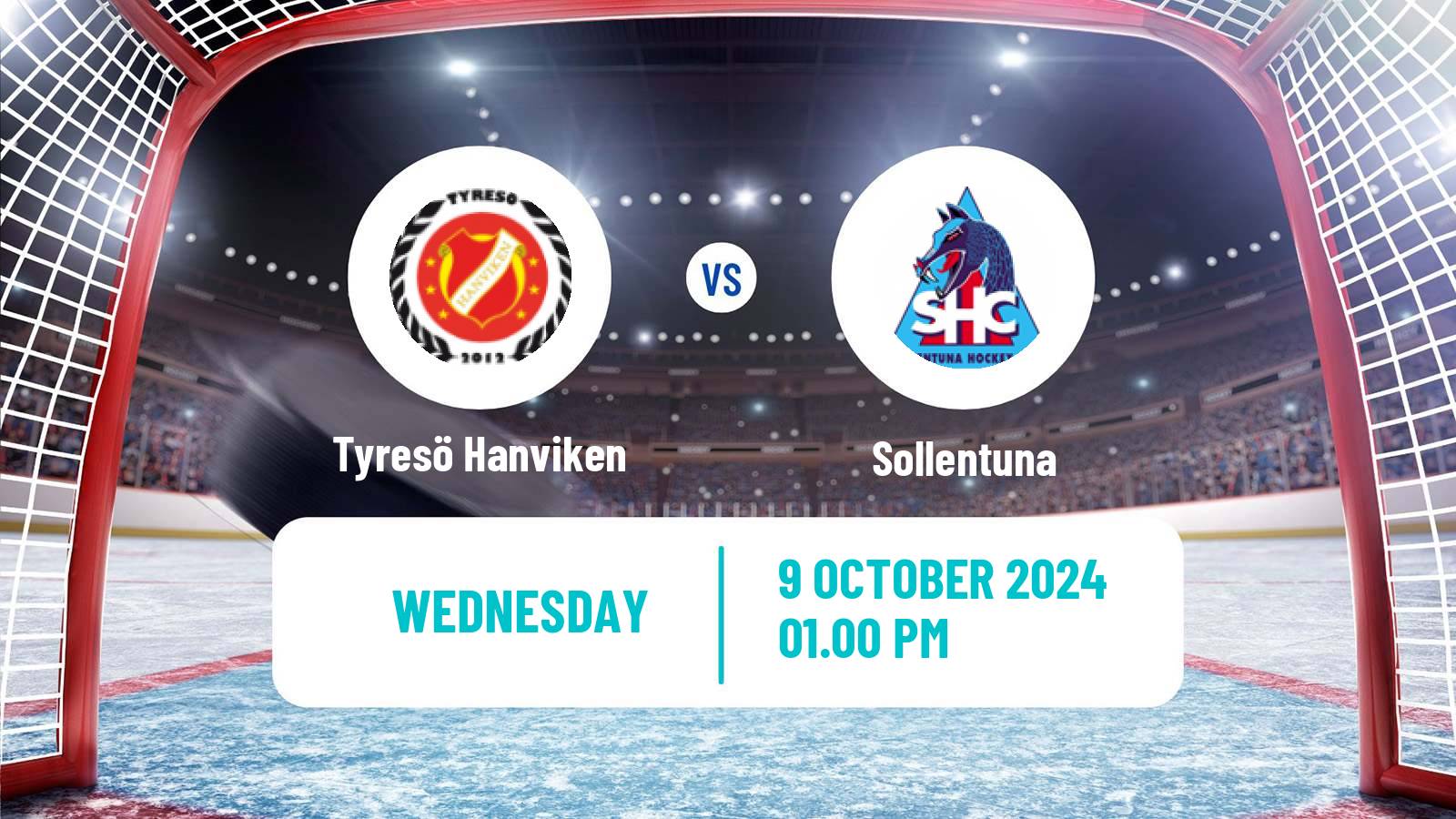 Hockey Swedish HockeyEttan Ostra Tyresö Hanviken - Sollentuna