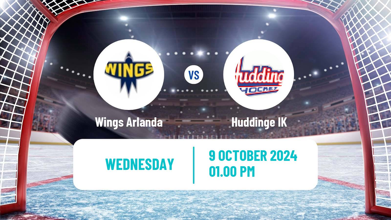 Hockey Swedish HockeyEttan Ostra Wings Arlanda - Huddinge