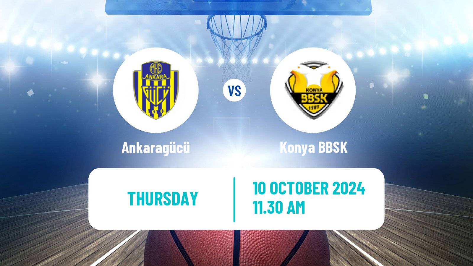 Basketball Turkish TBL Ankaragücü - Konya BBSK