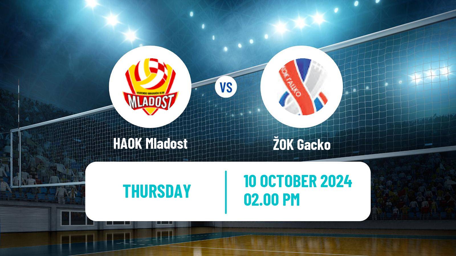 Volleyball CEV Champions League Women HAOK Mladost - Gacko