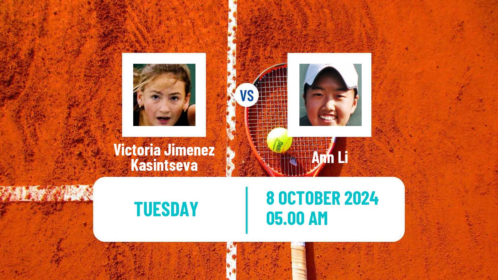 Tennis ITF W100 Cornella De Llobregat Women 2024 Victoria Jimenez Kasintseva - Ann Li