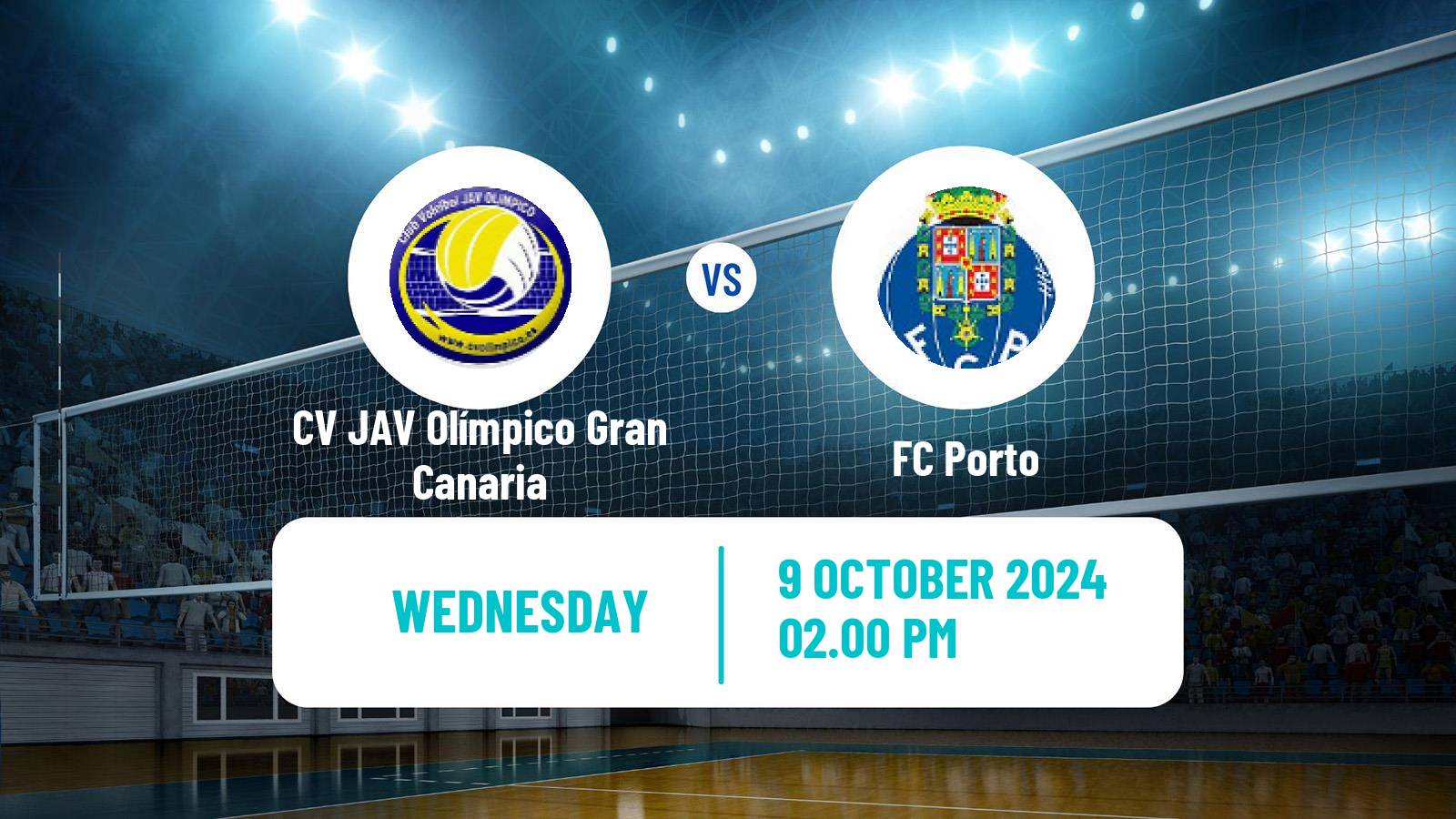 Volleyball CEV Champions League Women CV JAV Olímpico Gran Canaria - FC Porto