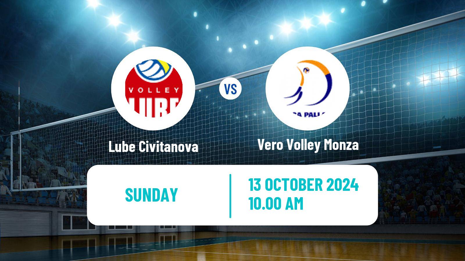 Volleyball Italian SuperLega Volleyball Lube Civitanova - Vero Volley Monza