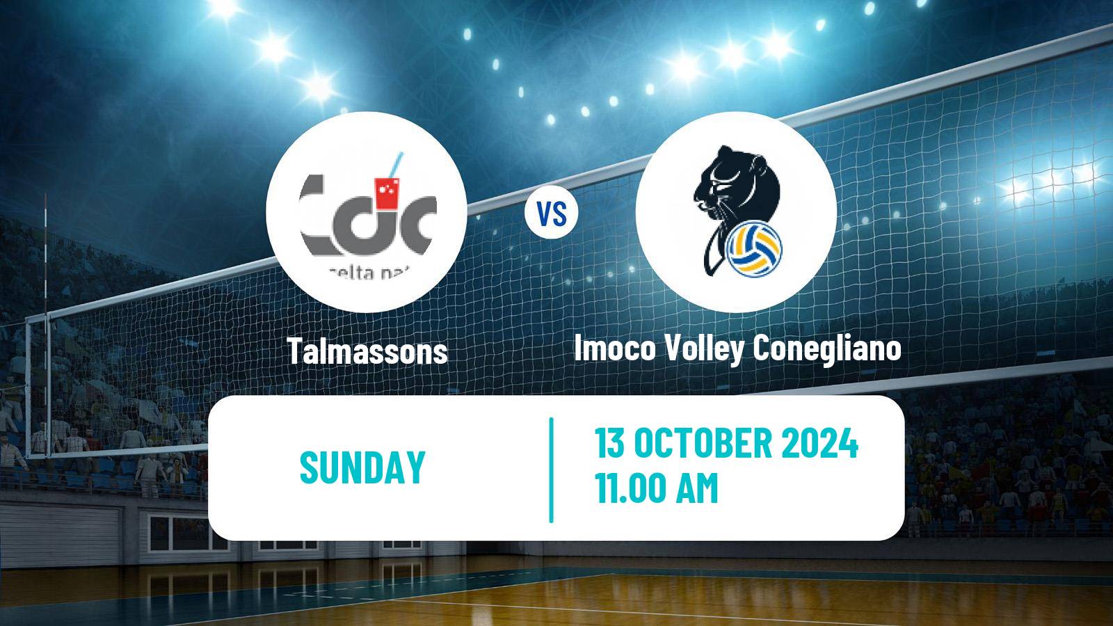 Volleyball Italian Serie A Volleyball Women Talmassons - Imoco Volley Conegliano