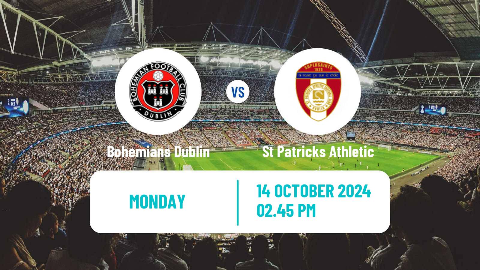 Soccer Irish Premier Division Bohemians Dublin - St Patricks Athletic