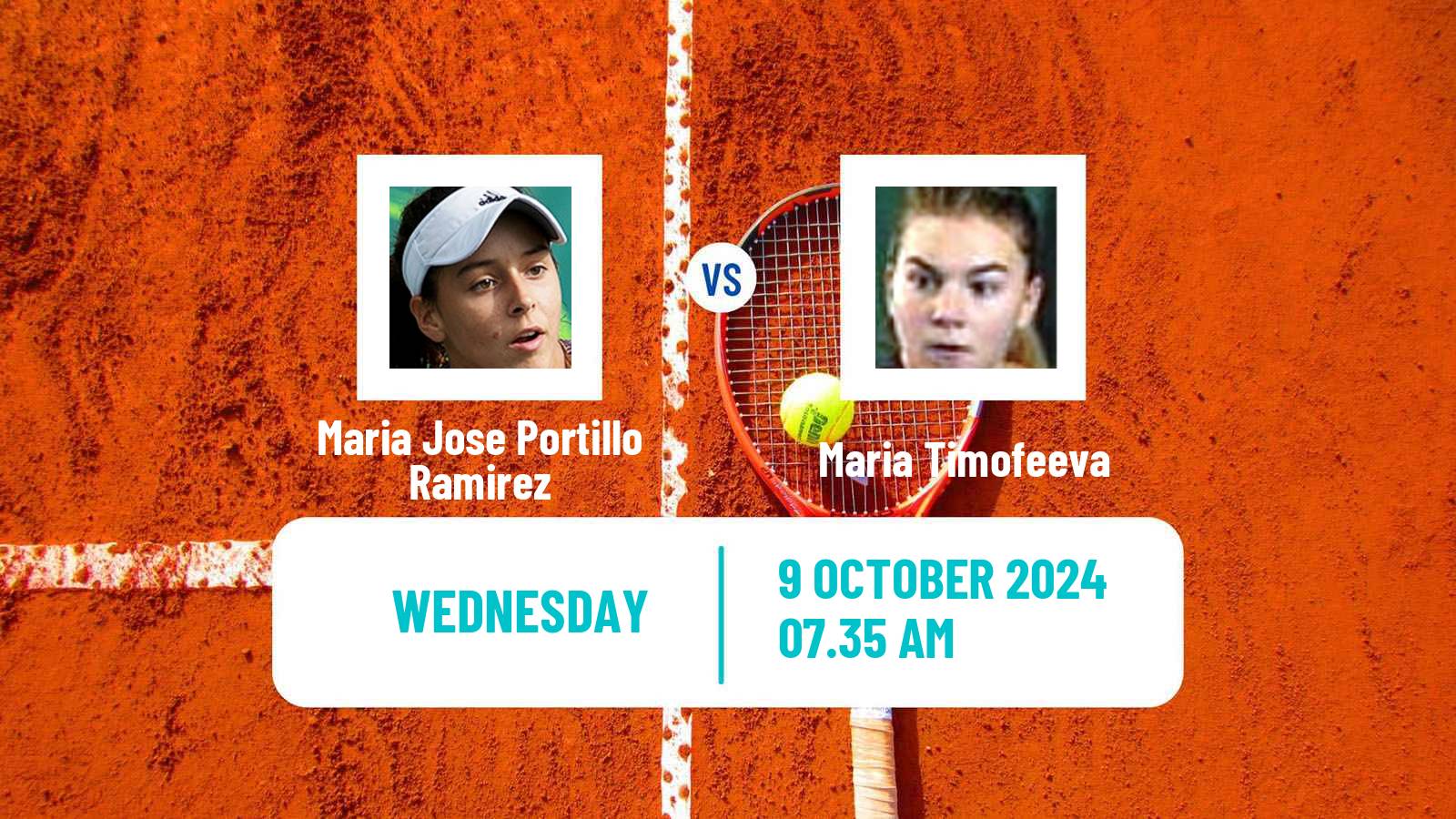 Tennis ITF W100 Cornella De Llobregat Women Maria Jose Portillo Ramirez - Maria Timofeeva