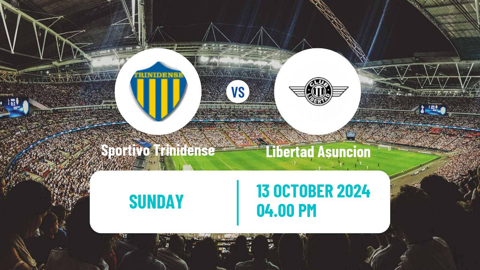 Soccer Paraguayan Primera Division Sportivo Trinidense - Libertad Asuncion