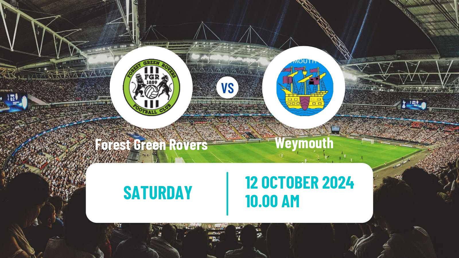 Soccer English FA Cup Forest Green Rovers - Weymouth