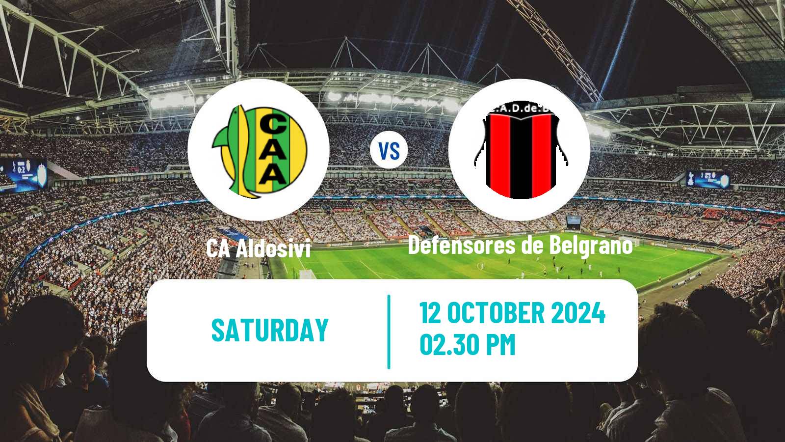 Soccer Argentinian Primera Nacional Aldosivi - Defensores de Belgrano