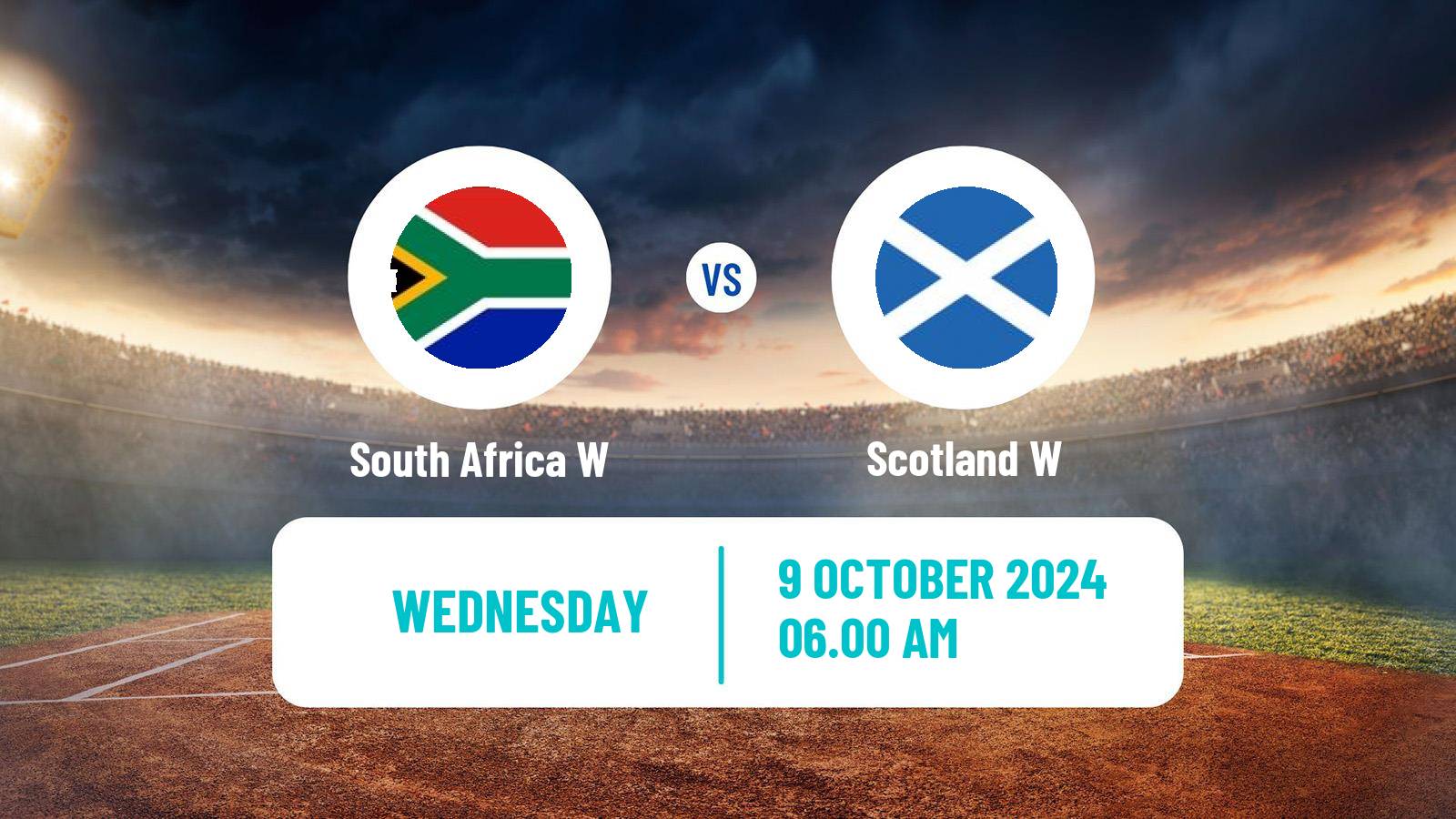 Cricket ICC World Twenty20 Women South Africa W - Scotland W