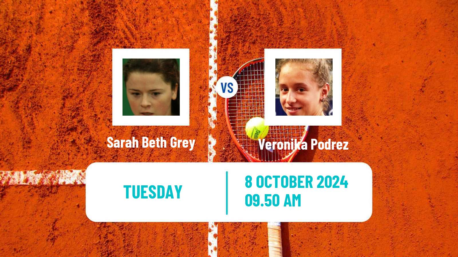 Tennis ITF W35 Joue Les Tours Women Sarah Beth Grey - Veronika Podrez