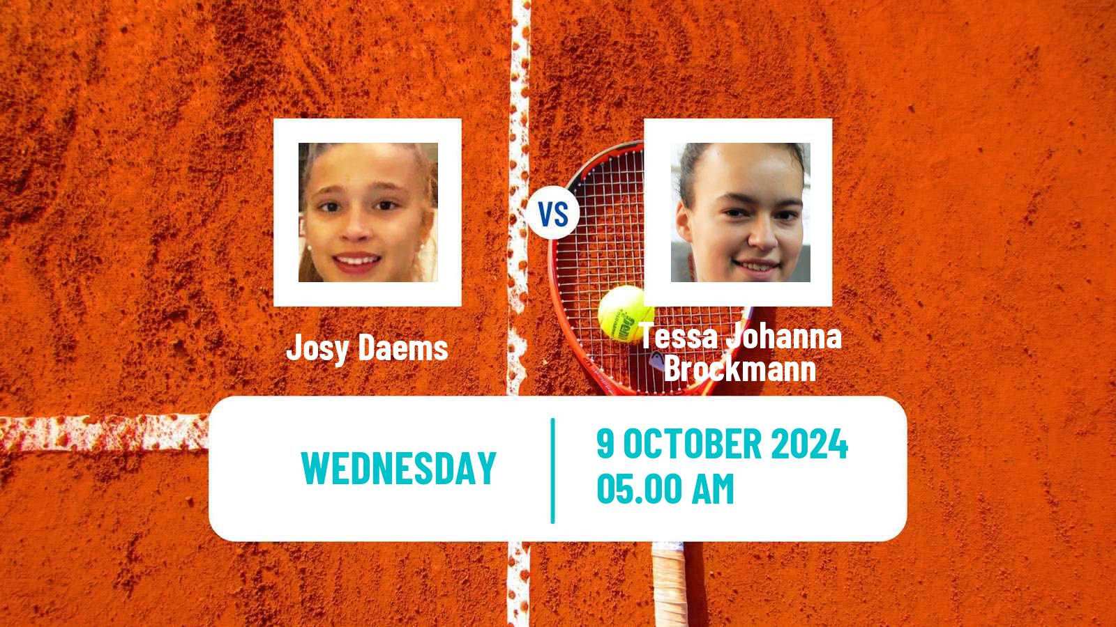 Tennis ITF W15 Monastir 39 Women Josy Daems - Tessa Johanna Brockmann