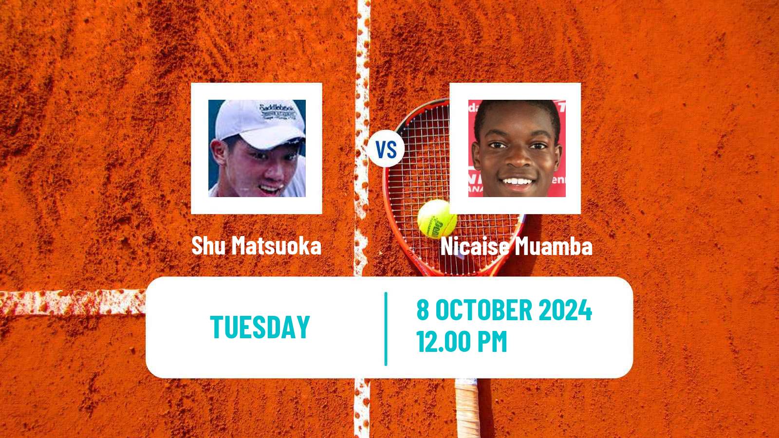 Tennis ITF M25 Edmonton Men Shu Matsuoka - Nicaise Muamba