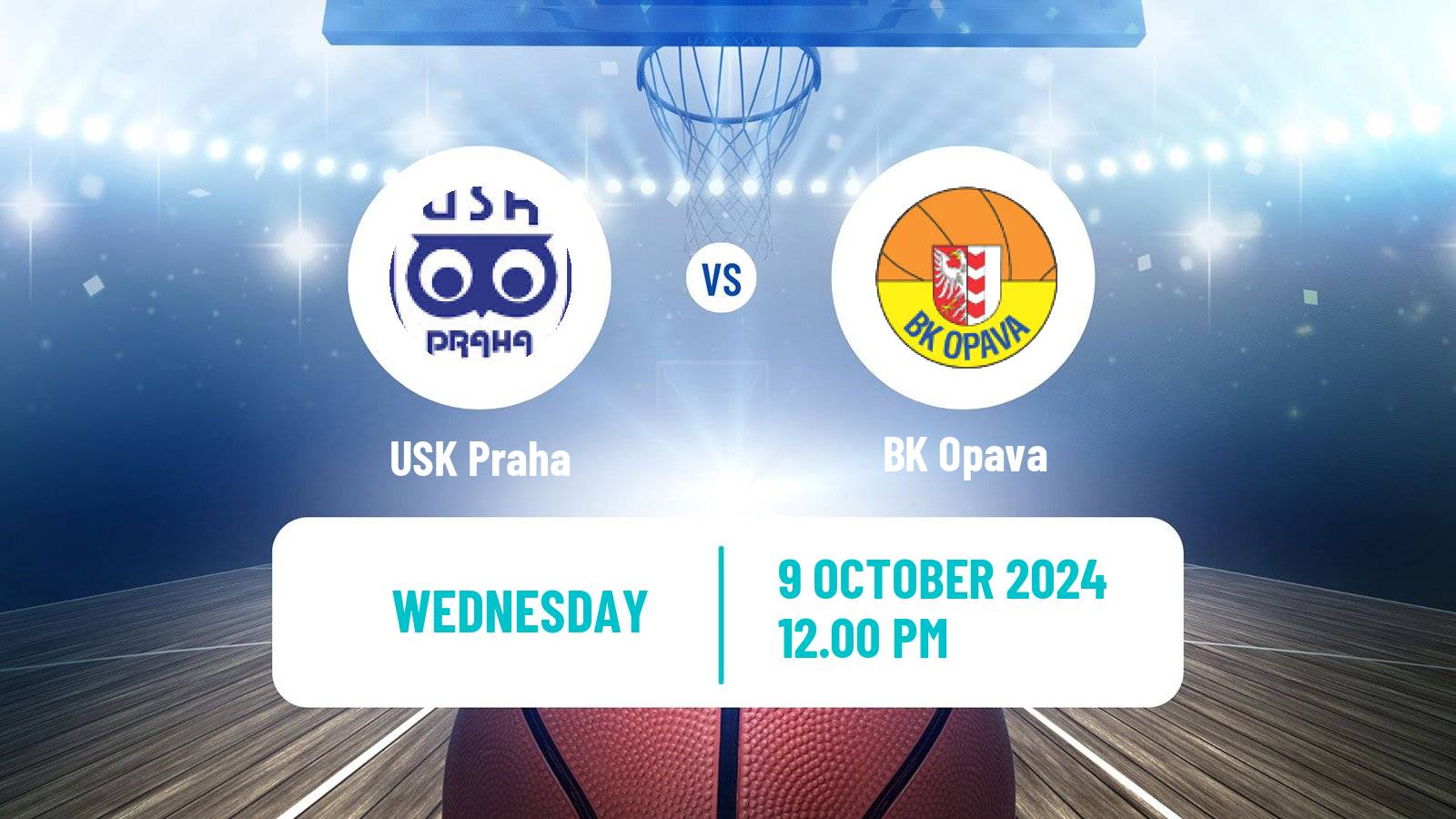 Basketball Czech NBL USK Praha - Opava