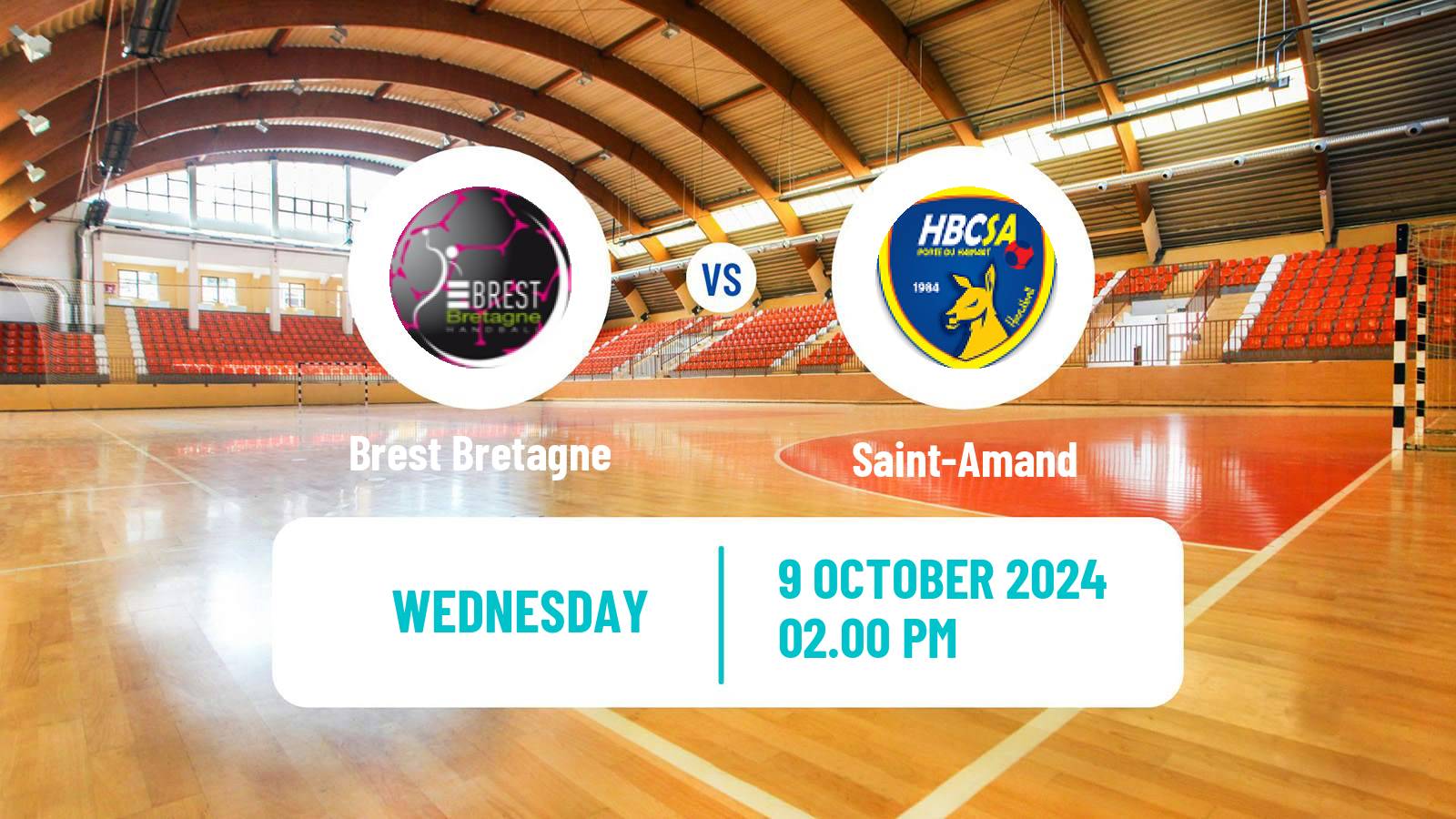 Handball French Division 1 Handball Women Brest Bretagne - Saint-Amand