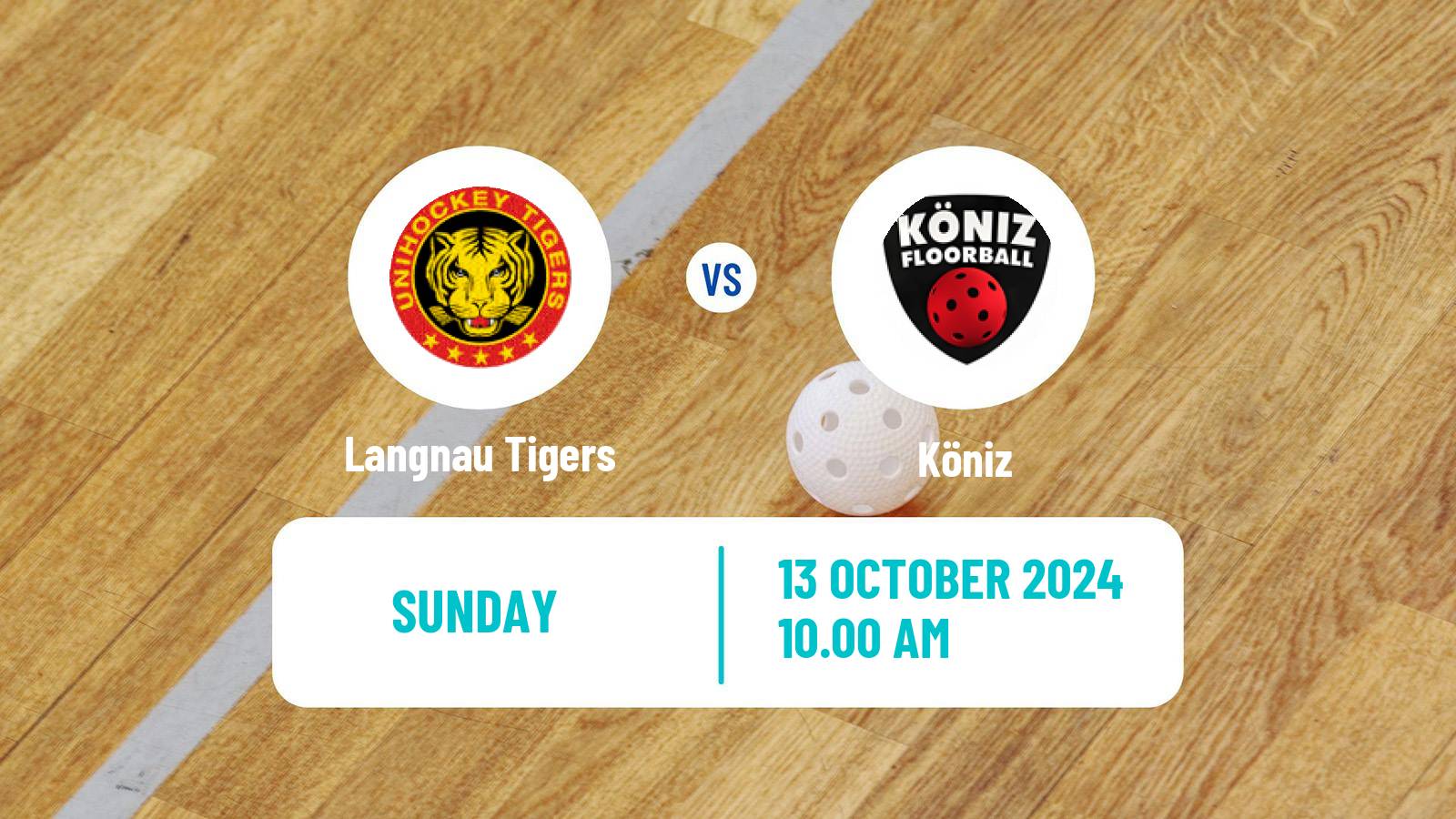 Floorball Swiss NLA Floorball Langnau Tigers - Köniz