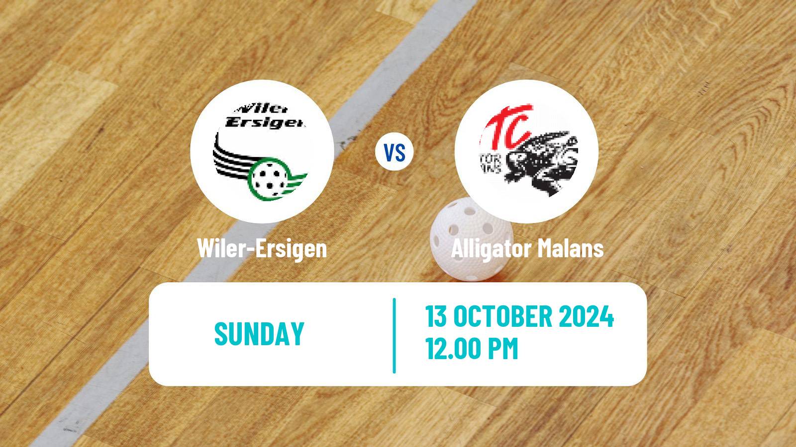 Floorball Swiss NLA Floorball Wiler-Ersigen - Alligator Malans