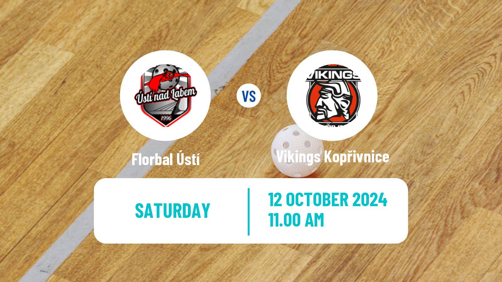 Floorball Czech 1 Liga Floorball Florbal Ústí - Vikings Kopřivnice