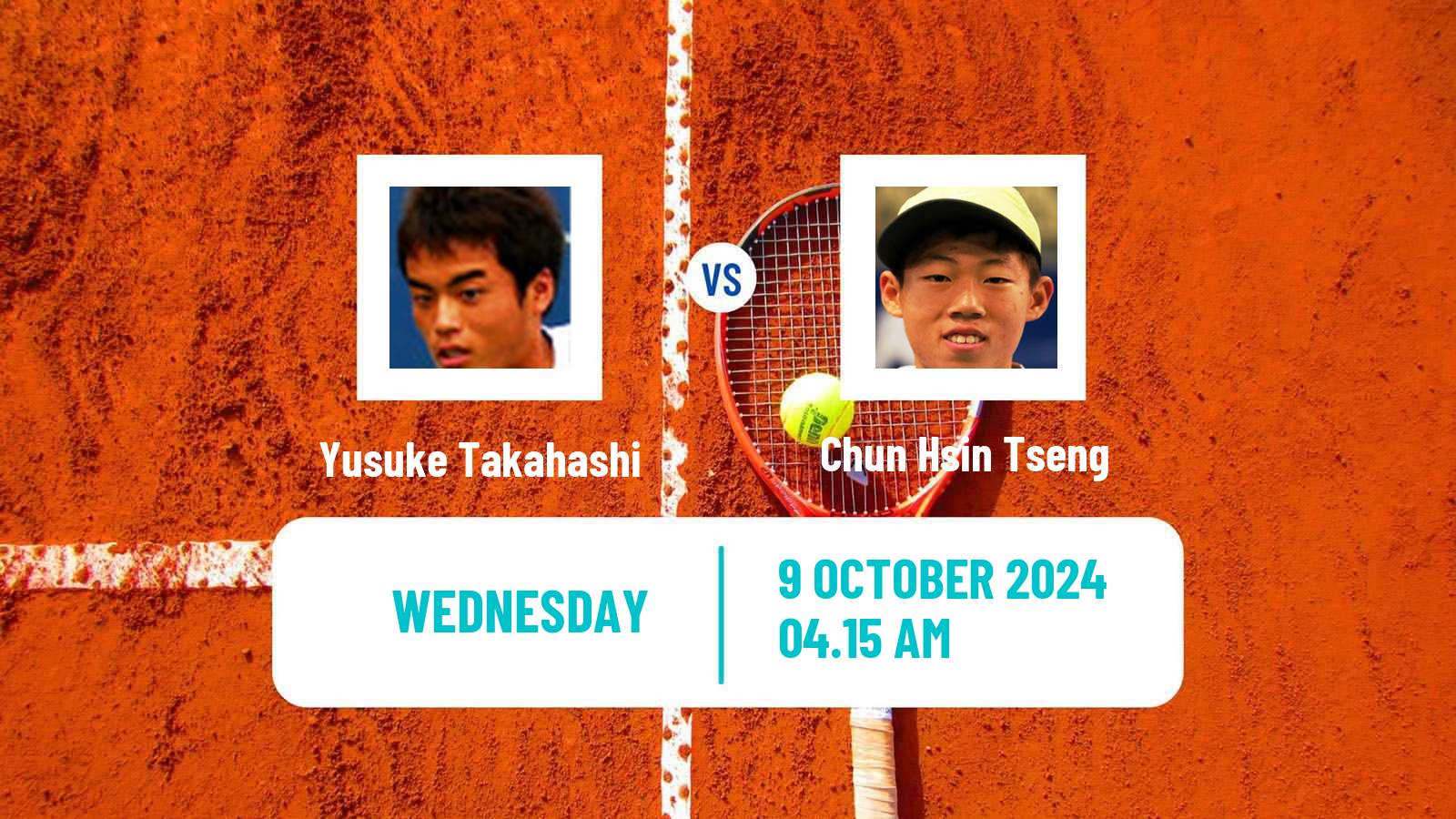 Tennis Hangzhou Challenger Men Yusuke Takahashi - Chun Hsin Tseng