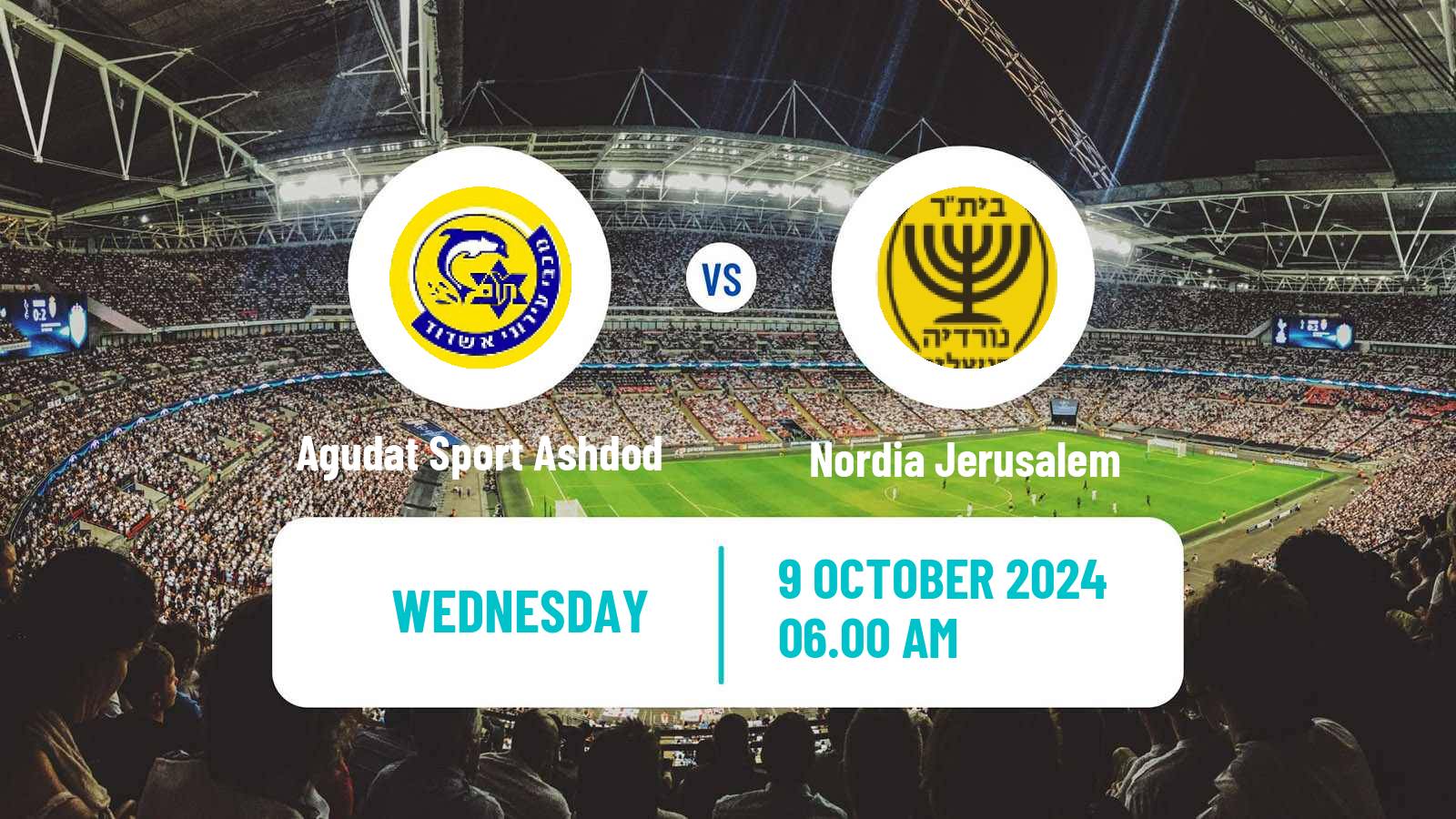 Soccer Israeli Liga Alef South Agudat Sport Ashdod - Nordia Jerusalem