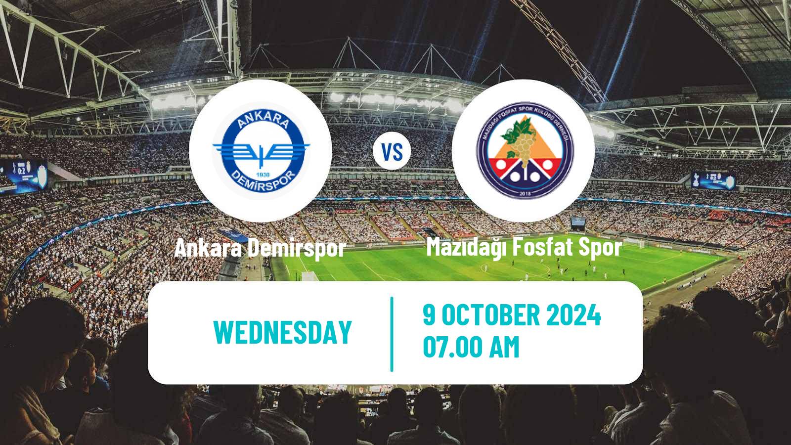 Soccer Turkish Cup Ankara Demirspor - Mazıdağı Fosfat Spor