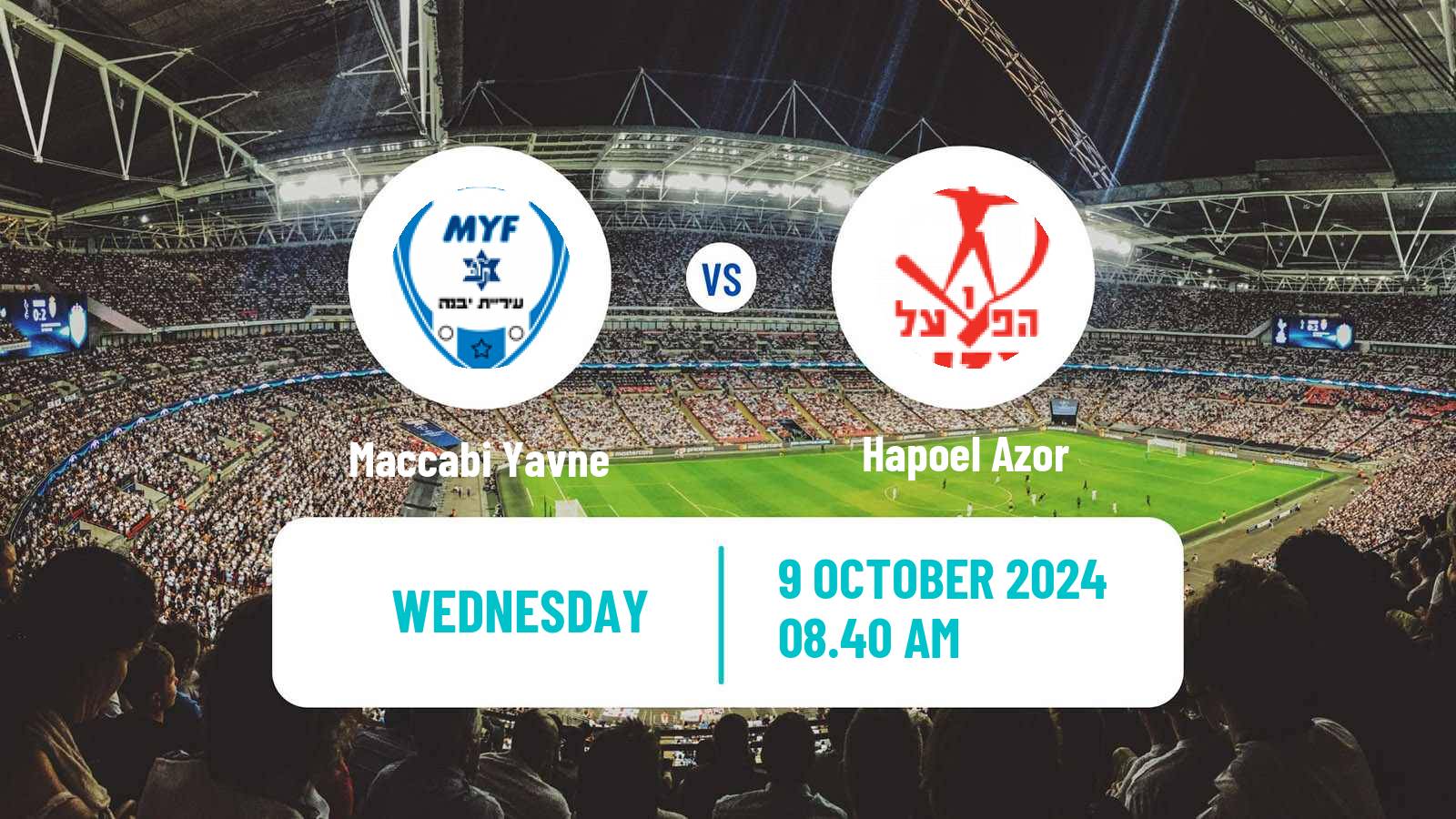 Soccer Israeli Liga Alef South Maccabi Yavne - Hapoel Azor