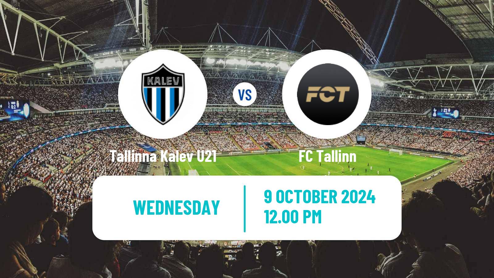 Soccer Estonian Esiliiga Tallinna Kalev U21 - FC Tallinn