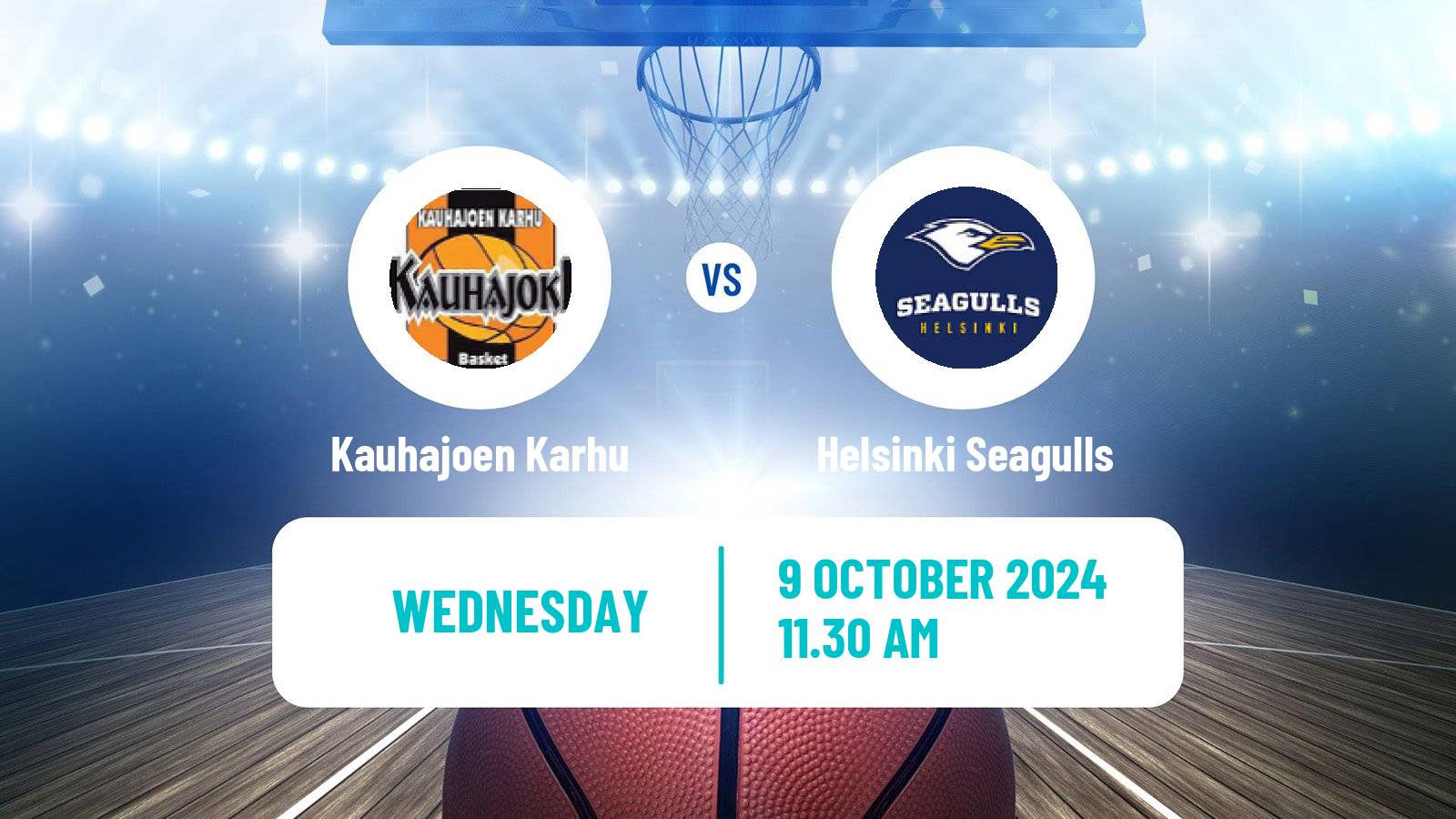 Basketball Finnish Korisliiga Kauhajoen Karhu - Helsinki Seagulls