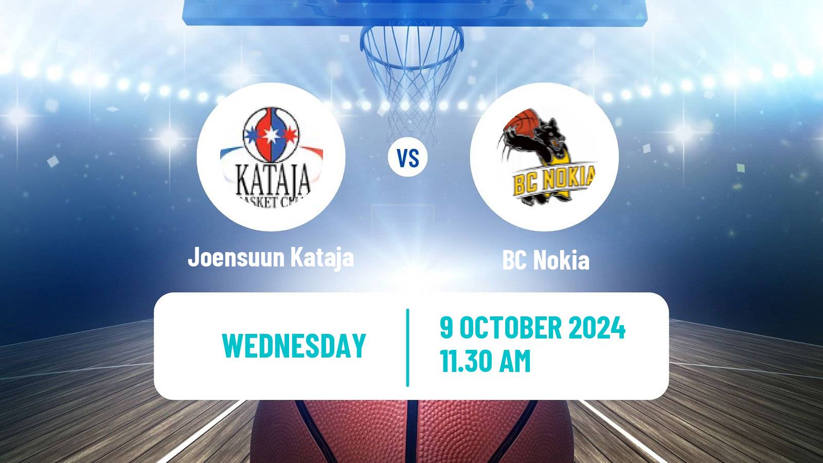 Basketball Finnish Korisliiga Joensuun Kataja - BC Nokia