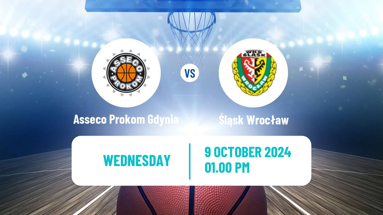 Basketball Polish Basket Liga Asseco Prokom Gdynia - Śląsk Wrocław