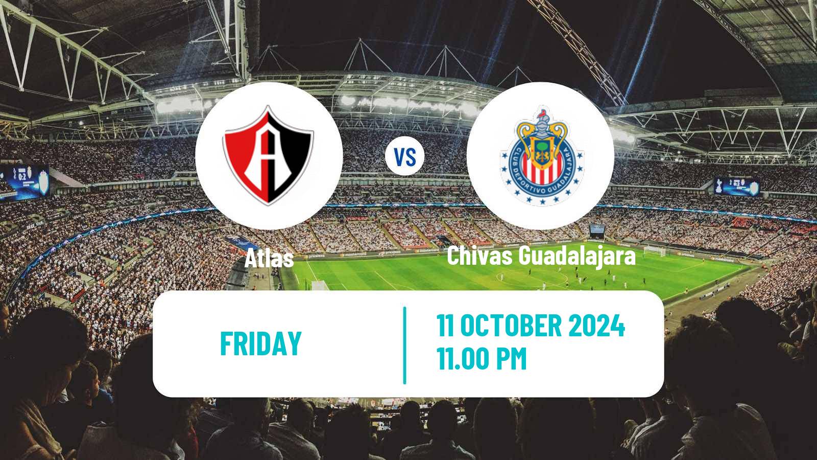 Soccer Mexican Liga MX Women Atlas - Chivas Guadalajara