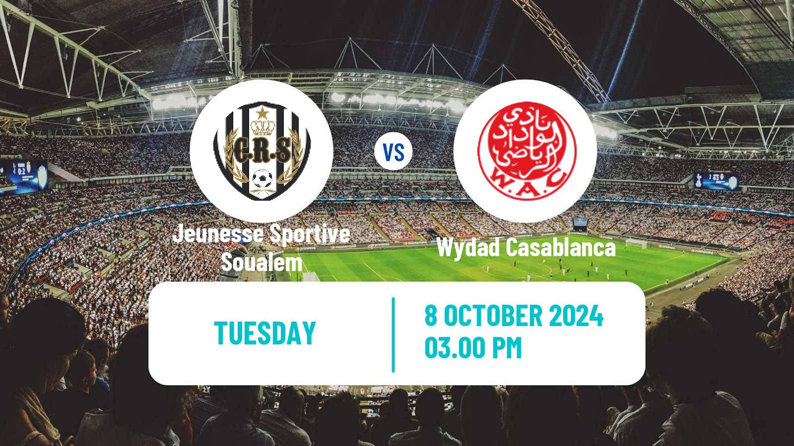 Soccer Moroccan Excellence Cup Jeunesse Sportive Soualem - Wydad Casablanca