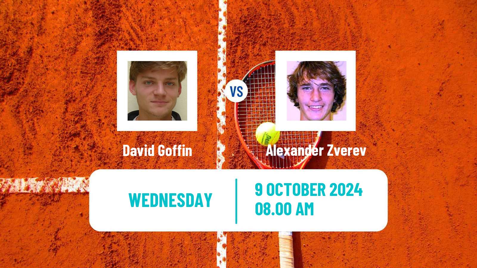 Tennis ATP Shanghai David Goffin - Alexander Zverev