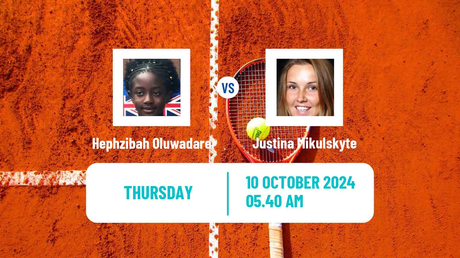 Tennis ITF W50 Quinta Do Lago Women Hephzibah Oluwadare - Justina Mikulskyte