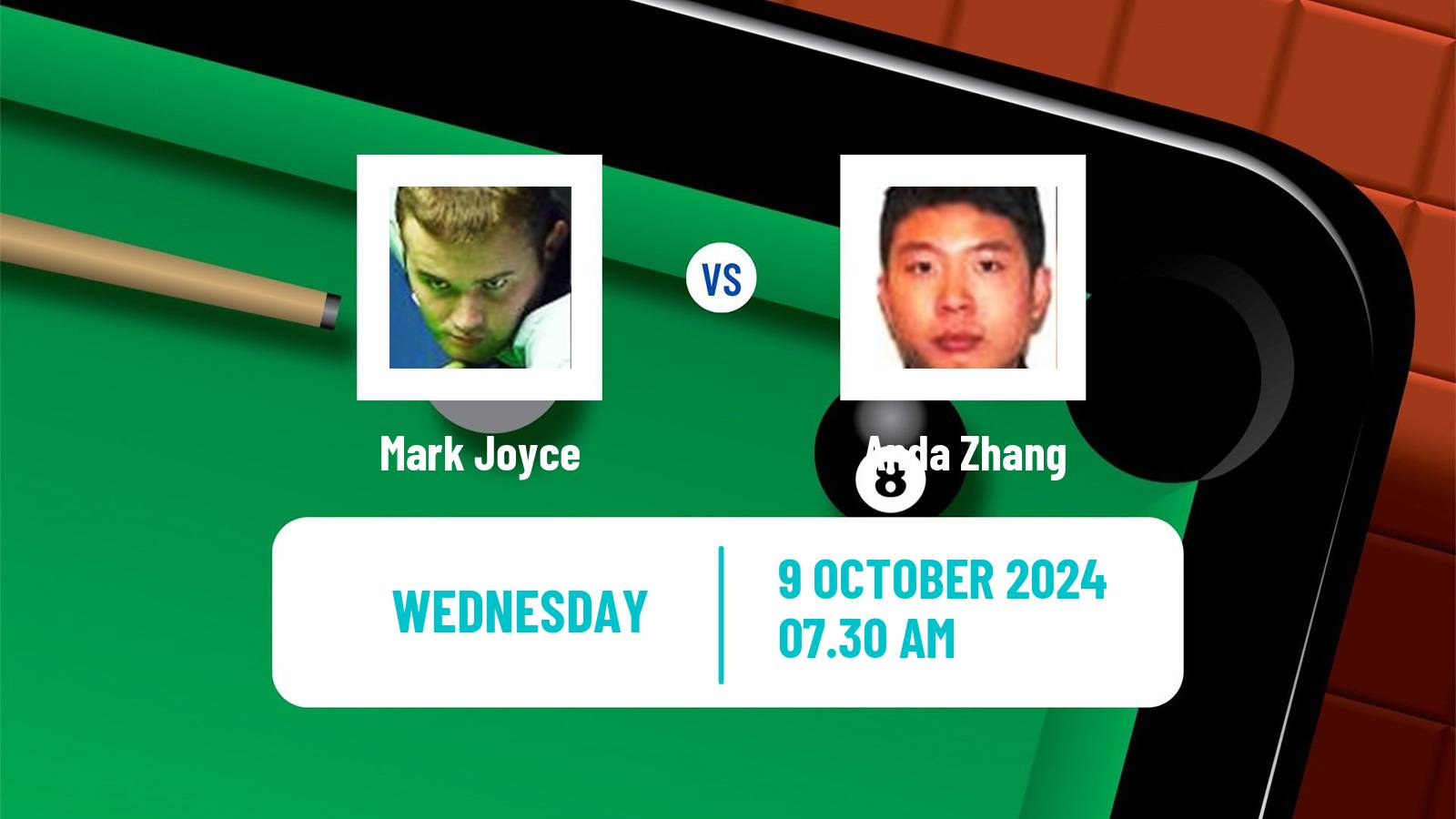 Snooker Wuhan Open Mark Joyce - Anda Zhang