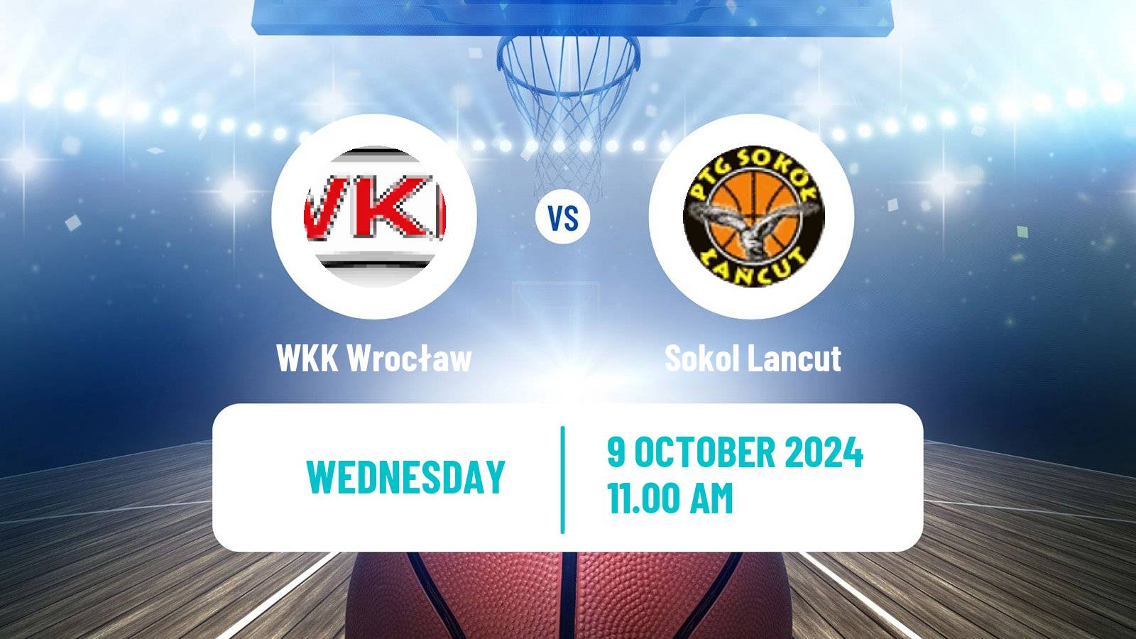 Basketball Polish 1 Liga Basketball WKK Wrocław - Sokol Lancut