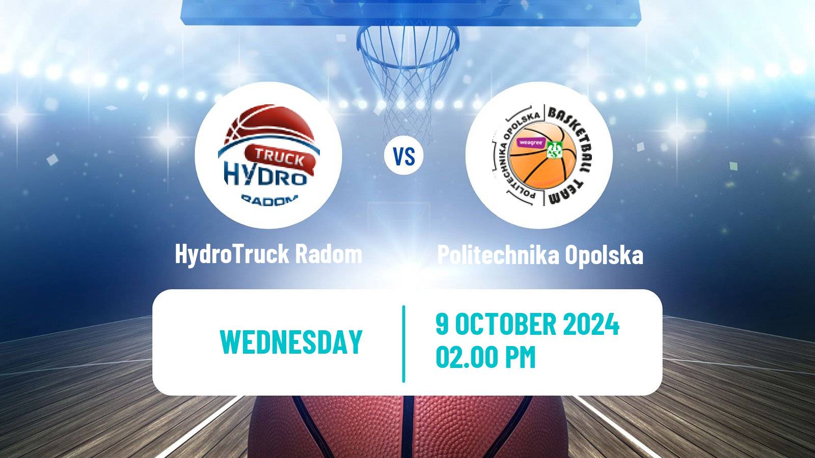 Basketball Polish 1 Liga Basketball HydroTruck Radom - Politechnika Opolska