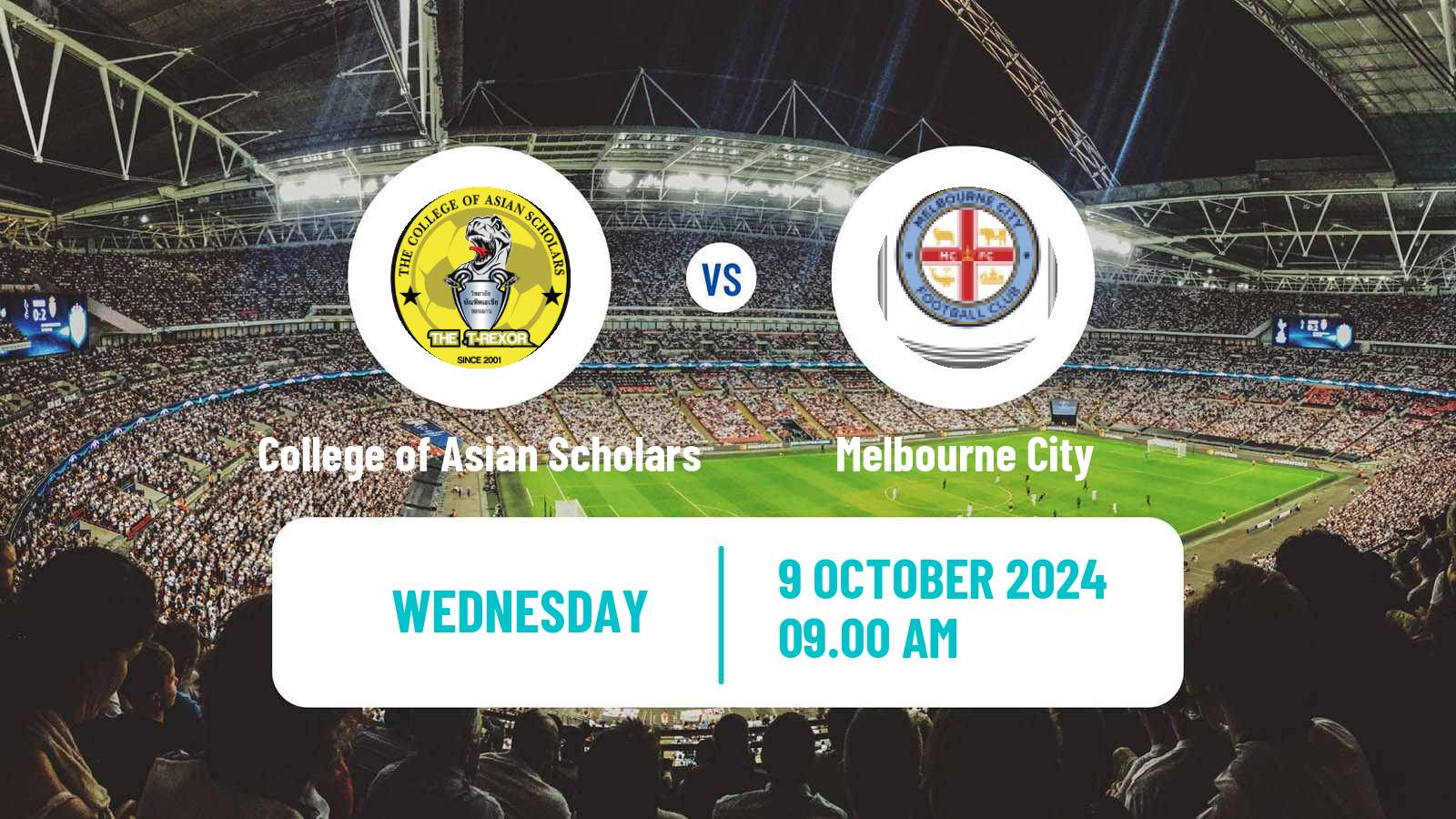 Soccer AFC Champions League Women College of Asian Scholars - Melbourne City