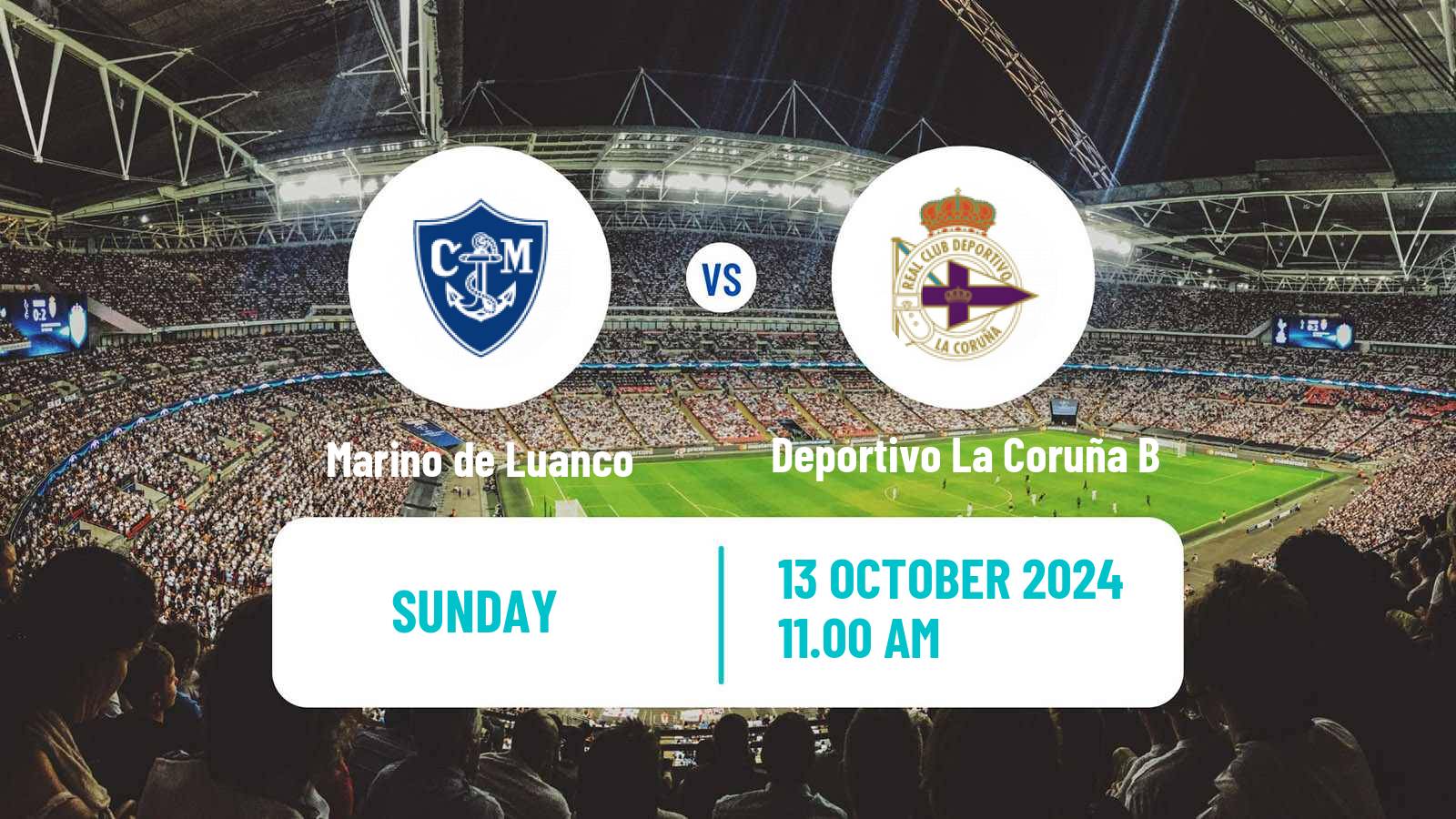 Soccer Spanish Segunda RFEF - Group 1 Marino de Luanco - Deportivo La Coruña B