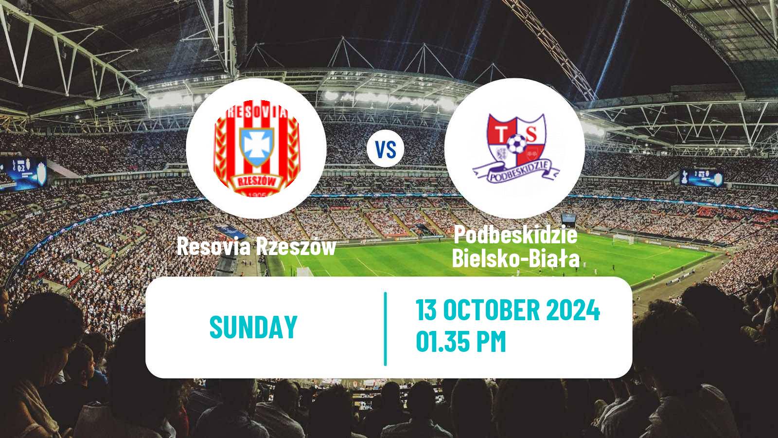 Soccer Polish Division 2 Resovia Rzeszów - Podbeskidzie Bielsko-Biała